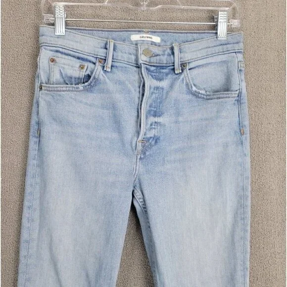 GRLFRND Size 26 Light Wash Titanium Karolina Raw hem Skinny Jean - Picture 3 of 12